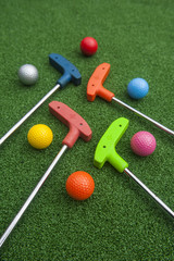 Mini Golf Clubs and Balls