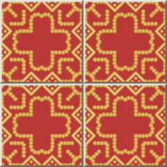 Ceramic tile pattern Round Check Square Cross Dot Line Frame