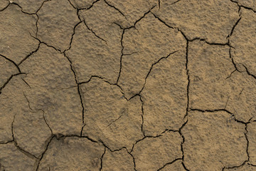 Crack of soil