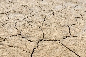 Crack of soil