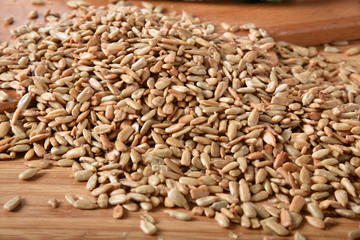 Salted sunflower seeds