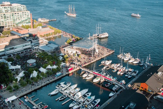 Aerial View Of Harbourfront Centre