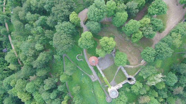 Rine Honberg in Tuttlingen in S&uuml;ddeutschland in Europa aufgenommen mit einer Drone