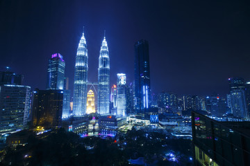 Fototapeta na wymiar マレーシアの夜景