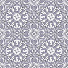 seamless pattern with white snowflakes