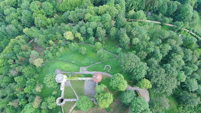 Rine Honberg in Tuttlingen in S&uuml;ddeutschland in Europa aufgenommen mit einer Drone
