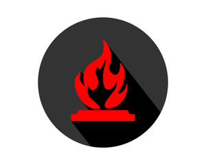 fire flame business company office corporate image vector icon logo
