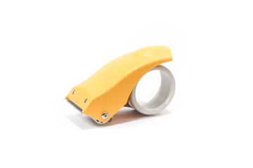  Tape Sealing on White Background