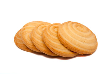 tasty cookie isolated on the white