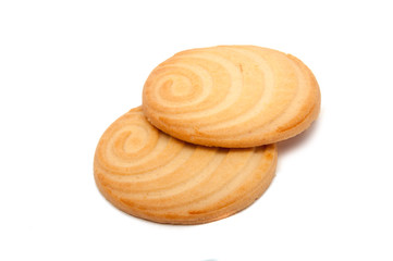 tasty cookie isolated on the white