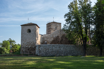 Fototapeta na wymiar Ancient fortress called Momcilov grad in Pirot city park in Serbia,