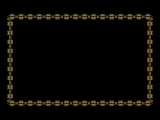 abstract artistic creative golden border