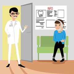 a person visits the dentist