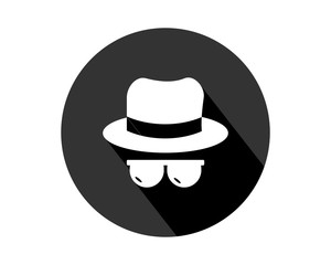 invisible man business company office corporate image vector icon logo