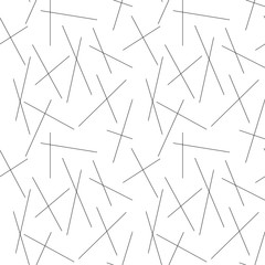 Abstract geometric seamless pattern. Intersection strips, scratches. Vector illustration.