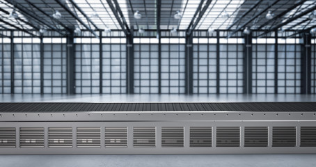 conveyor belt in factory