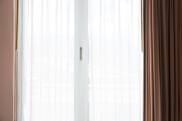 Simple luxury curtains interior decoration inside the window