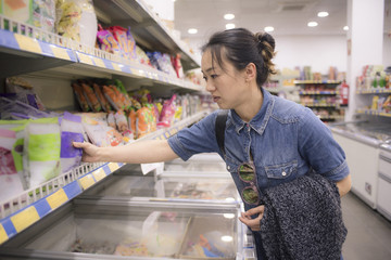 woman in a supermarket
