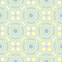 Beige colored geometric seamless pattern. Pale background