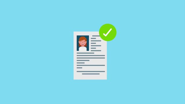 hiring process recruitment selection people animation hd
