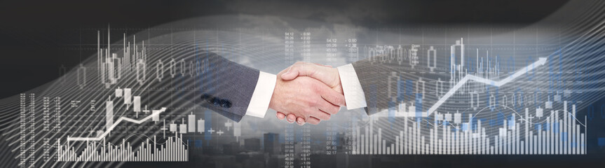 Business handshake background