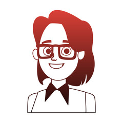 Business woman cartoon vector illustration graphic design