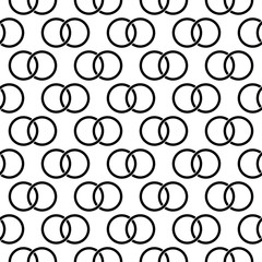 Black and white geometric seamless design