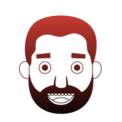 Young man face vector illustration graphic design