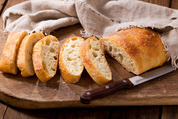 Fresh sliced bread