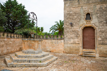 Old Well in Masseria Salamina in Puglia in Italy