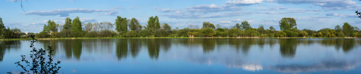 Fototapeta na wymiar panorama of the lake