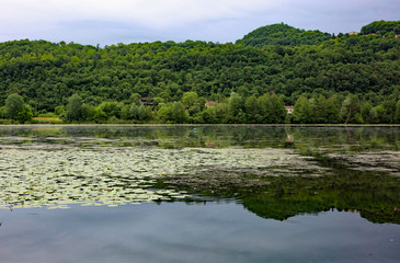 Fimon Lake in Arcugnano Town near Vicenza City in Italy