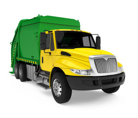 Garbage Truck Isolated