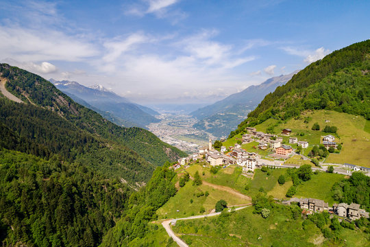 Campo Tartano - Val Tartano - Valtellina (IT) - Vista aerea