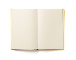 notebook isolated at white