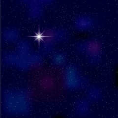 Fototapeta na wymiar Night sky,Polaris in night sky,The background uses a grid gradient tool.