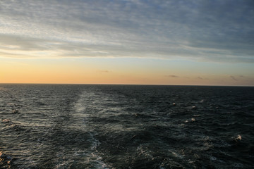 wonderful seascape of the morning sea