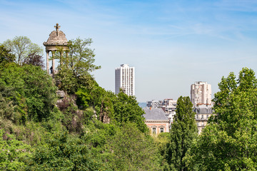 Parc des Buttes Chaumont in Paris, Frankreich