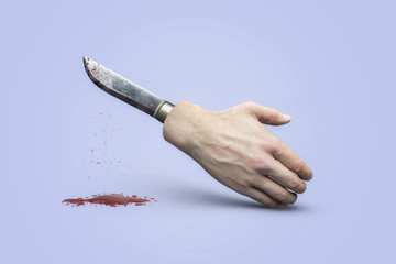 Stabbed in the Back (Clipping Path)