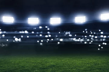 Selbstklebende Fototapete Fußball Fußballstadionfeld