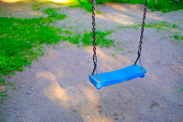 Swing on chains children's summer Playground