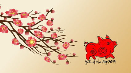 Chinese new year's decoration for Spring festival