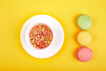 Sweet Dessert Macaron or macaroon