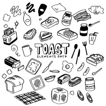 Toast Illustration Pack
