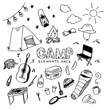 Camp Illustration Pack