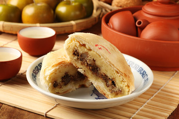 Taiwanese traditional cake on the plate        