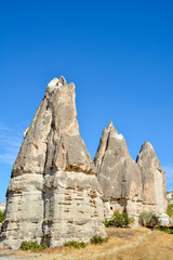 Volcanic Rock Formations At Cappadocia, Nevsehir, Turkey