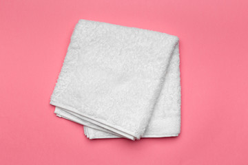 spa towels, top view