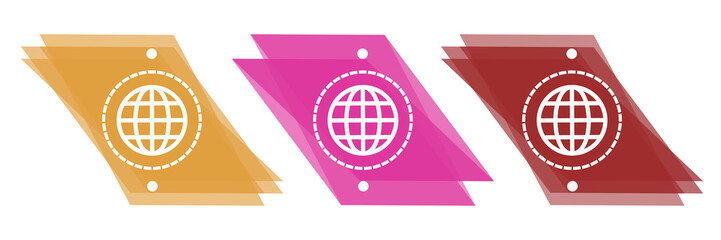 Abtsract vector geometric globe logo. Earth emblem.