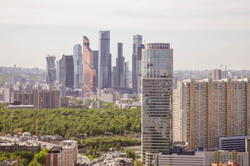 Moscow City center view
